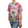thumbnail image 4 of Hello Valentine’s Day Australian Shepherd Flower Crown Romantic Pink Floral All Over Print 3D Shirt Unisex Merch Aussie Dog Lover Gifts - 00031, 4 of 6