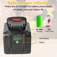 thumbnail image 3 of Batería de repuesto Waitley 20V 9.0Ah DCB209 para herramientas eléctricas inalámbricas, 3 of 7