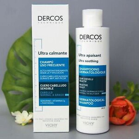 Vichy Dercos Ultra Soothing Shampoo for Normal to Oily Hair 200ml