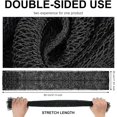 thumbnail image 3 of GHSDFBB African Net Bath Sponge African Body Exfoliating Net Long Net Bathing Sponge Exfoliating Shower Body Scrubber Back Scrubber Skin Smoother for Daily Use or Stocking Stuffer (Black), 3 of 6