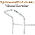 thumbnail image 5 of Lumiparty Heavy Duty 3-Tier Rolling Utility Cart, Wire Rack Cart On Wheels, for Kitchen Pantry Steel Frame with Handle & Shelves, Silver, 5 of 7