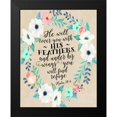thumbnail image 2 of Moss, Tara 12x14 Black Modern Framed Museum Art Print Titled - Psalm 91 - 4 Wreath, 2 of 5