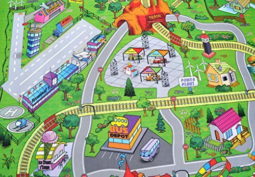 “My TOWN" Play Driving Road & Parking Lot For Hot Wheels Matchbox Track Builder 