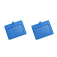thumbnail image 3 of Bearachild 10 piezas de titulares de tarjetas de identificación, carcasa protectora de negocios, funda de tarjetas de autobús multifuncional, Horizontal/Azul cielo 2piezas, 3 of 6