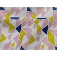 thumbnail image 4 of oneOone Viscose Jersey Fabric Parallelogram & Triangle Geometric Print Fabric By The Yard 60 Inch Wide, 4 of 5