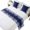 Blue, variant on Bed Runner for Queen Size Bed, Coastal Coral 3 Pcs Bedding Runner Set - 1 Scarf(83"x20") and 2 Pillowcases(18"x18"), Orange White Ocean Marine Nautical Beach Hotel Bed Throw for Foot of Bed