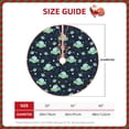 thumbnail image 2 of Sikiie Galaxy With Ufo Nativity Christmas Tree Skirt, Jesus Christian Winter Holiday Tree Mat Decoration(30-48IN)48", 2 of 6