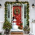 thumbnail image 6 of Christmas Snowman Door Cover Winter Let It Snow Doors Banner Christmas Front Door Porch Banner Snowman Photography Backdrop Sign for Xmas New Year Winter Holiday Home Party Decor, 6 of 6