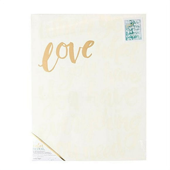 American Crafts Crate Paper Watercolor Panel Color Reveal 16 x 20 Inch When You Love