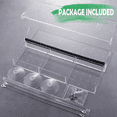 thumbnail image 3 of Clear Window Bird Feeder with 3 Extra Strong Suction Cups, Sturdy Durable Acrylic Bird Feeders for Viewing Wild Bird Outside, as a Bird Watching Gift, Outdoor Bird Feeder, Garden Decor, 3 of 8