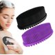 thumbnail image 1 of 2 pcs Cepillo de Baño de Silicona, Cepillo Corporal de Silicona, Utilizado para Bañarse, Durable y Fácil de Limpiar, Masajes y Exfoliación de la Piel, Negro+Morado, 1 of 4