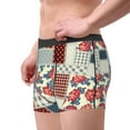 thumbnail image 4 of Disketp Patchwork In Country Style Men'S Boxer Briefs,Soft And Breathable Cotton Underwear With Comfortflex Waistband, 4 of 9