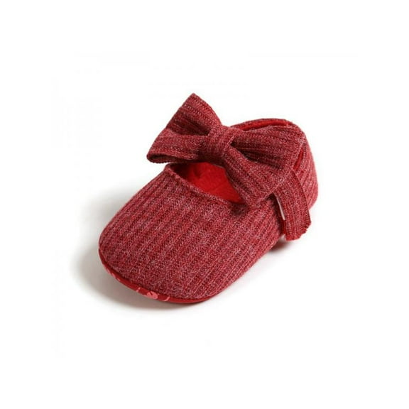 Newborn Baby Girl Anti-Slip Casual Walking Shoes Cute Bow Sneakers Soft Soled First Walkers 0-18M