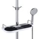 thumbnail image 1 of Estante de ducha telescópico ajustable de acero inoxidable, organizador de baño, soporte para jabón para champú y jabón, sin perforación para 19Mm-25Mm, 1 of 5