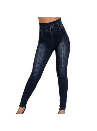 High Rise Light Blue Skinny Jeans, High Waist Tight Fit Pencil Jeans,  Women's Denim & Clothing