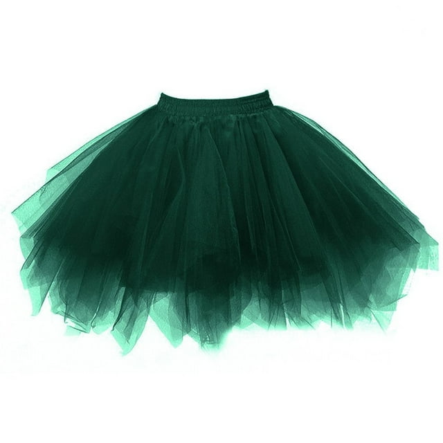 GPOECD Jupe Tutu Femme Plissée Courte Jupe de Danse Adulte Jupe Colorée à Étages pour Femmes D, Taille Unique