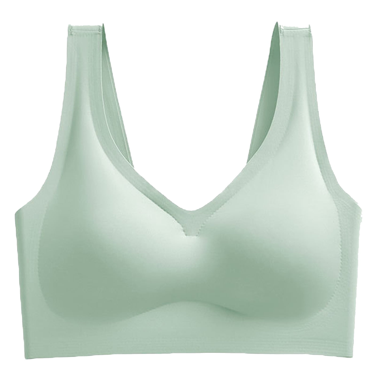 Eashery Underoutfit Bras for Women Women's Full Coverage Front Closure Wire  Free Back Support Posture Bra Green XX-Large 