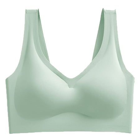 HYSYSB Sports Bras for Women balconette Bras for Women womens Bras No Underwire Full Support plus Size Everyday Bra without Underwear Bra Size Yoga Vest Plus Sports plus Size Sports Bra Green M
