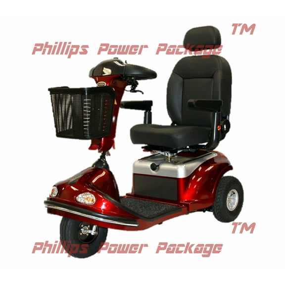 Shoprider - Enduro XL3 Plus - Heavy Duty Scooter - 3-Wheel - Burgundy