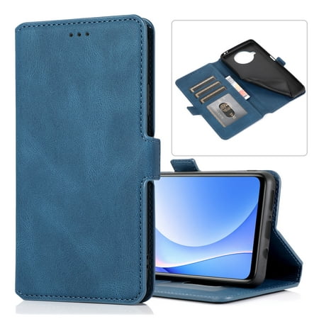 For Xiaomi Mi 10T Lite 5G Retro Magnetic Closing Clasp Horizontal Flip Leather Case with Holder &