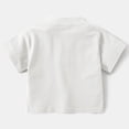 thumbnail image 4 of Gubotare Baby Polo Short Sleeves T Shirts Boys Polo Shirt Short Sleeve Mosture Wicking Stretch Printed Active Casual Collared Golf Shirts 12 18 Months (White,12-18 Months), 4 of 9