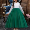 thumbnail image 2 of HBYJLZYG Tulle Dress, Children Dress Crew Neck Lace Long Sleeve Ankle Length Princess Dresses For Girls 3-12 Years, 2 of 6