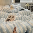 thumbnail image 4 of Luxury White Ruffled Seersucker Duvet Cover Soft Solid Color Bedding Set With Bed Sheet Pillowcases Single Queen King Size FGS, 4 of 6