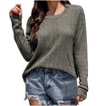 thumbnail image 2 of Ichuanyi liquidación el color sexy femenino suelto suéter hueco séter manga top/camisa ICHUANYI WER2023082209006, 2 of 9