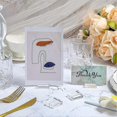 thumbnail image 3 of 25Pcs Acrylic Stands Place Card Holders 1.2 Inch Table Number Stands Clear Card Display Stand for T, 3 of 5
