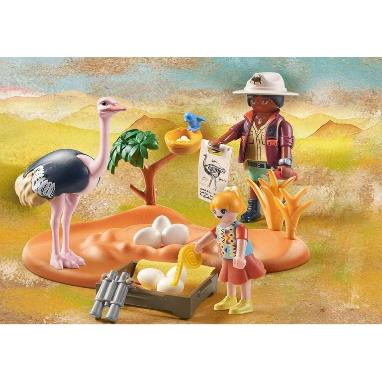 Wildtopia Ostrich Keepers Set Playmobil 71296 - Walmart.com