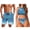 Blue Fish Scale, variant on Pineapple Couple Swimsuits Matching Set Women 2 Piece Bikini Set Tank Top High Waisted Swimwear Sexy Halter Triangle Swimsuit String Bathing Suits