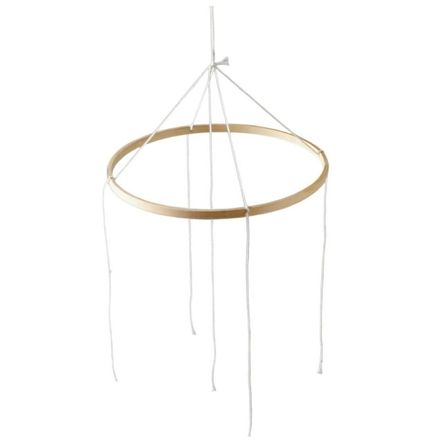 Marco móvil para bebé, campana de cama de madera, colgador, accesorios de enfermería para dormitorio infantil 23 cm 4 agujeros