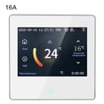 thumbnail image 1 of Tuya Thermostat WiFi Controlador de temperatura de calefacción inteligente Pantalla táctil LCD Termostato inalámbrico, Negro, 16A Advancent EL003053-03B, 1 of 2