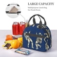 thumbnail image 6 of Goofa Disco party Astronaut Dancing Pattern Lunch Bag ,Insulated Lunch Box, Small Leakproof Cooler Food Lunch Containers Reusable High Capacity Lunch Tote Bags, 6 of 8