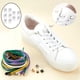 thumbnail image 1 of Cordones elásticos Yinane sin lazo con dispositivo de bloqueo blanco, 1 of 8