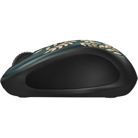 Logitech - Design Collection Limited Edition Wireless 3-button Ambidextrous Mouse with Colorful Designs - Golden Garden