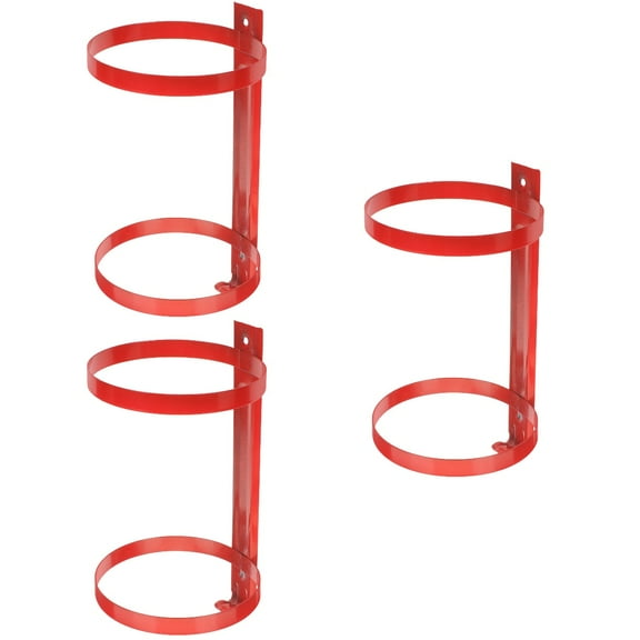 WORGEOUS 3pcs Fire Extinguisher Hanger Fire Extinguisher Fixing Wall Hanging Bracket