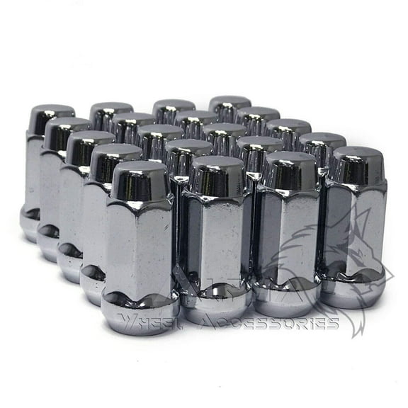 32Pc Chrome Bulge Acorn Lug Nuts 9/16-18 Fits 1994-2011 Dodge Ram 2500 3500