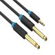 thumbnail image 1 of Conector de doble adaptador Enchufe de 3,5 mm para un adaptador de .5mm a cable de sonido 1 metro 1 metro Magideal Conector de doble adaptador, 1 of 6