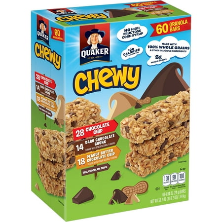 Quaker Chewy Variety Pack (0.84 Ounce 60 Pack)