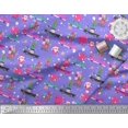 thumbnail image 2 of Soimoi Poly Georgette Fabric Gift Box,Car & Santa Christmas Print Sewing Fabric Yard 52 Inch Wide, 2 of 3