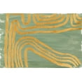 thumbnail image 2 of SD Graphics Studio 24x17 White Modern Wood Framed Museum Art Print Titled - Golden Curves Abstract, 2 of 4