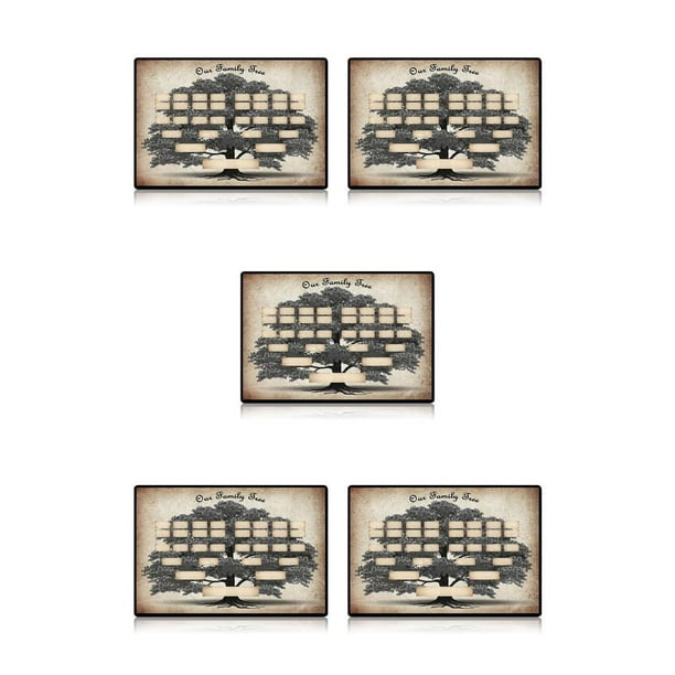 Póster de pared Wosthever árbol genealógico lienzo 36x24cm