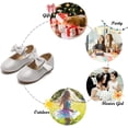 thumbnail image 5 of Toddler Flower Girl Dress Shoes - Girl Ballet Flats Party School Shoes Wedding, 5 of 6