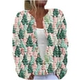 thumbnail image 2 of LOVZFMLL Cardigan pour Femmes Cardigan à Manches Longues Creusé Couleur Unie Veste Décontractée, 2 of 5