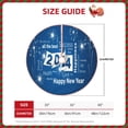 thumbnail image 4 of Kll Happy New Year 2024 Christmas Tree Skirt 48",Party Decorations Farmhouse For Christmas Decorations Holiday Party, 4 of 8