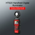 thumbnail image 2 of Riwesomey Medidor de luz Botón de cubierta de polvo Iluminómetro digital portátil Medidores de prueba antideslizantes Detección Electricista Medidores de medidas dimensionales rojo 2, 2 of 6