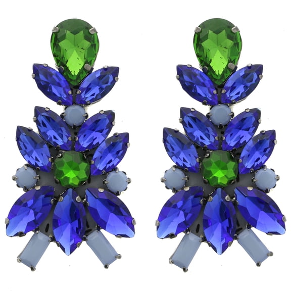 Mi Amore Dangle-Earrings Blue/Green
