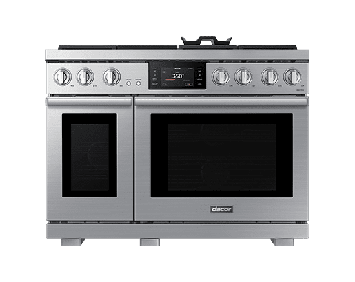 48" Dual-fuel Range, Silver Stainless, Natural Gas/liquid Propane