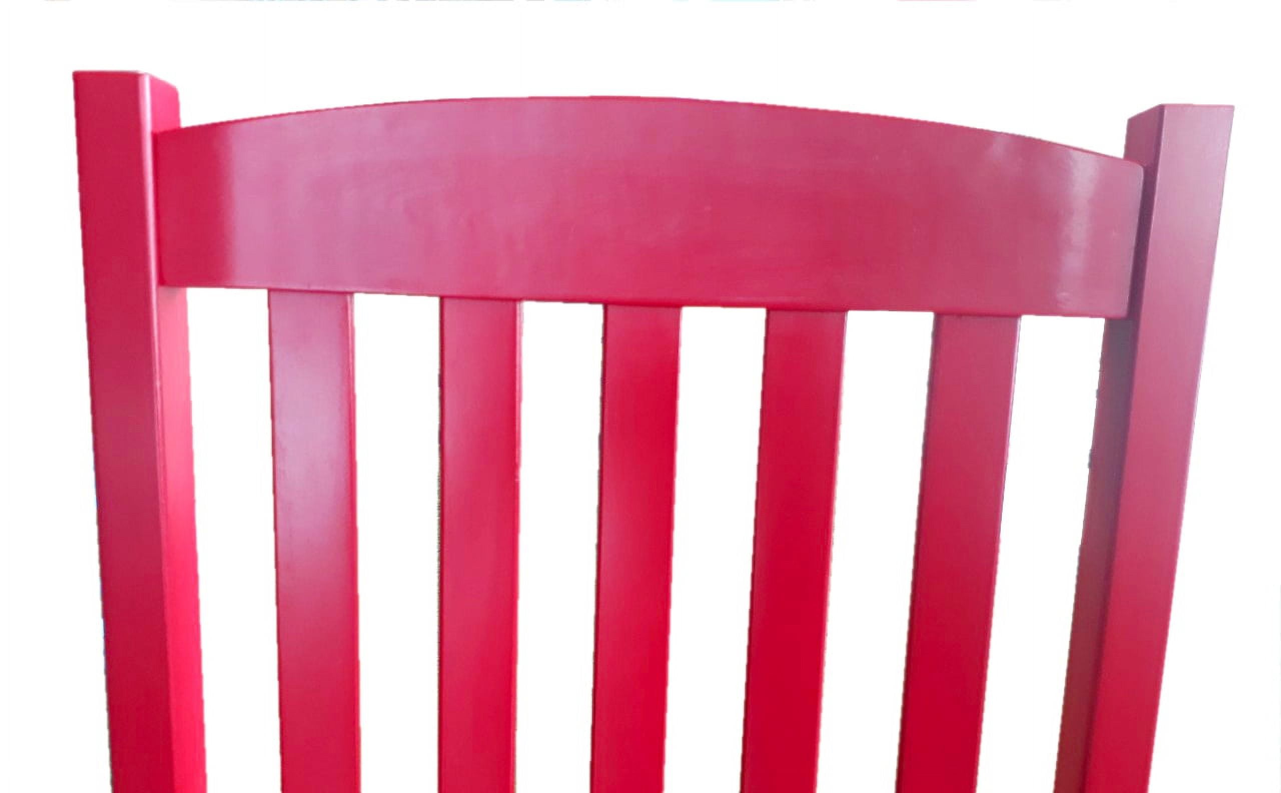 Mainstays Outdoor Wood Porch Rocking Chair, Red